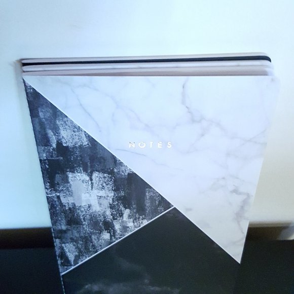 2/$20 Lined Softcover Notebooks Marble Geometric Set of 3 - Picture 10 of 14